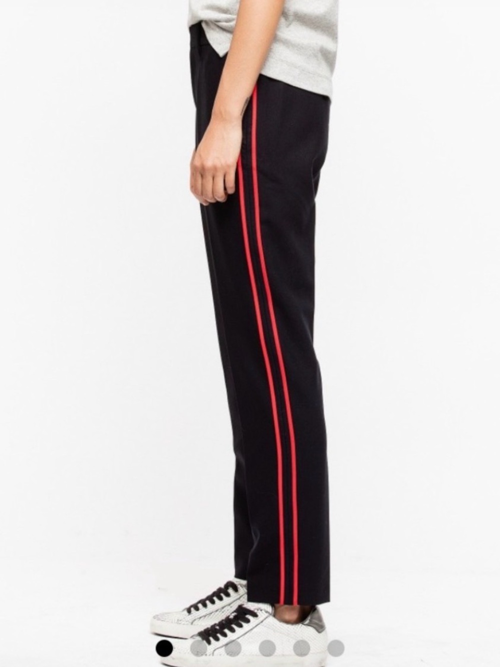 Zadig & Voltaire Red Side Stripe Pomelo Pants EU 38 US 6 8 M NWOT